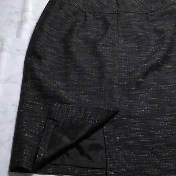 JONES STUDIO Skirt black with white midi - Picture 3 of 8